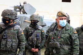 El JEME visita el ejercicio 'Canarex', de la Brigada 'Canarias' XVI