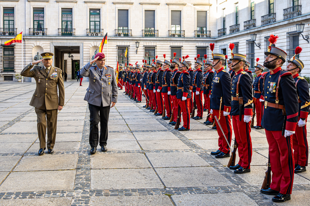 El JEME recibe a su homólogo alemán en visita oficial a España