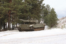 MBT. Leopardo en la nieve MBT. Leopardo en la nieve