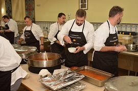 Seafood soup elaboration