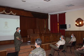 El JEME visita la Unidad de Vigilancia Epimedológica (UVe) de la Comunidad de Madrid en el Acuartelamiento 'Capitán Guiloche'
