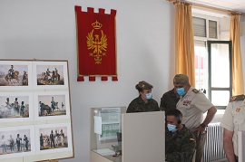 El JEME durante la visita