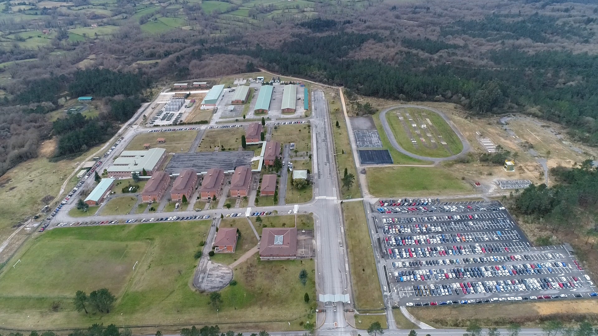 Vista aérea del Acuartelamiento 'Cabo Noval'