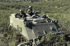 TOA M-113 durante un despliegue por el CMT de Cerro Muriano