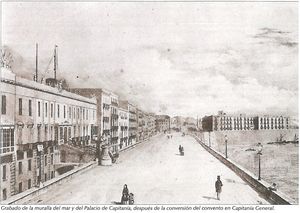 Fotografía de la nueva Iglesia de La Merced realizada a mediados del Siglo XIX