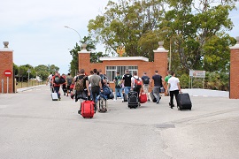 Llegada de los alumnos