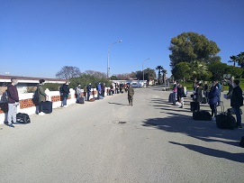 Recibiendo instrucciones sobre seguridad