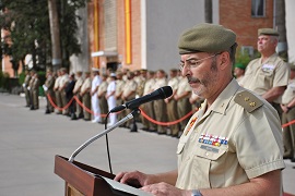 Alocución del Oficial con mas año de servicio.