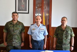 Visita del director general de Reclutamiento y Enseñanza Militar.