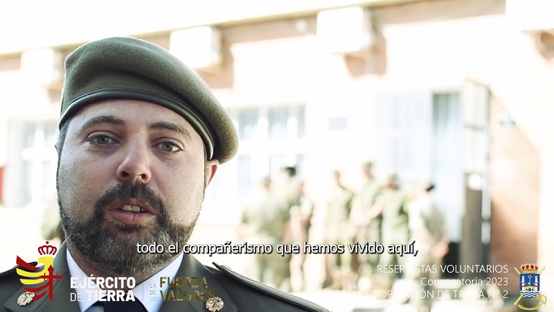 Formación de los Reservistas Voluntarios