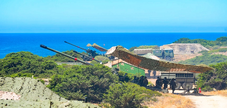 Ejercicio de tiro Artillería de Costa