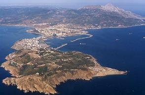 Vista aerea de Ceuta