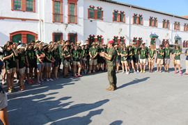 Recibimiento en el Núcleo “González Tablas”.