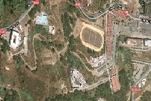 mapa aéreo de Ceuta