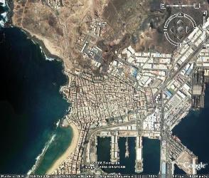 mapa aéreo de las palmas