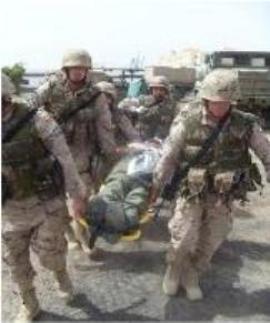 Prácticas y evacuación en el curso de Sanitario