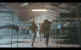 Local del acuartelamiento habilitado para el rodaje