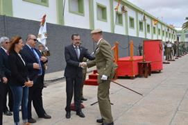 El Sr. Corornel saludando a la Autoridades.