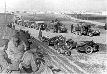 Soldados en blanco y negro.