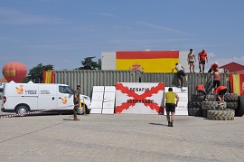 Paso de obstáculo final de la prueba.