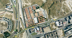 mapa aéreo de acuartelamiento