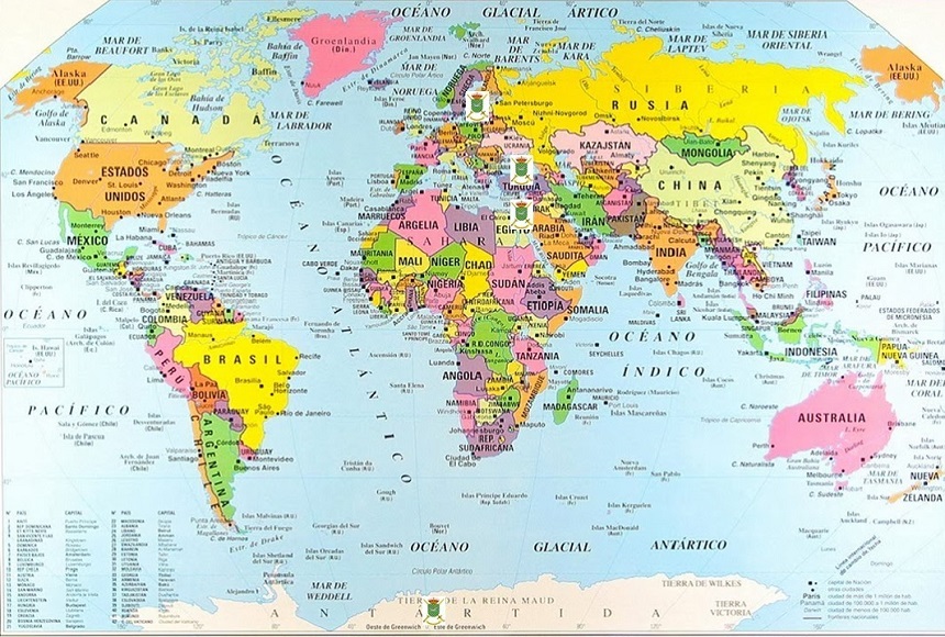 Zonas de despliegue de la DIIN