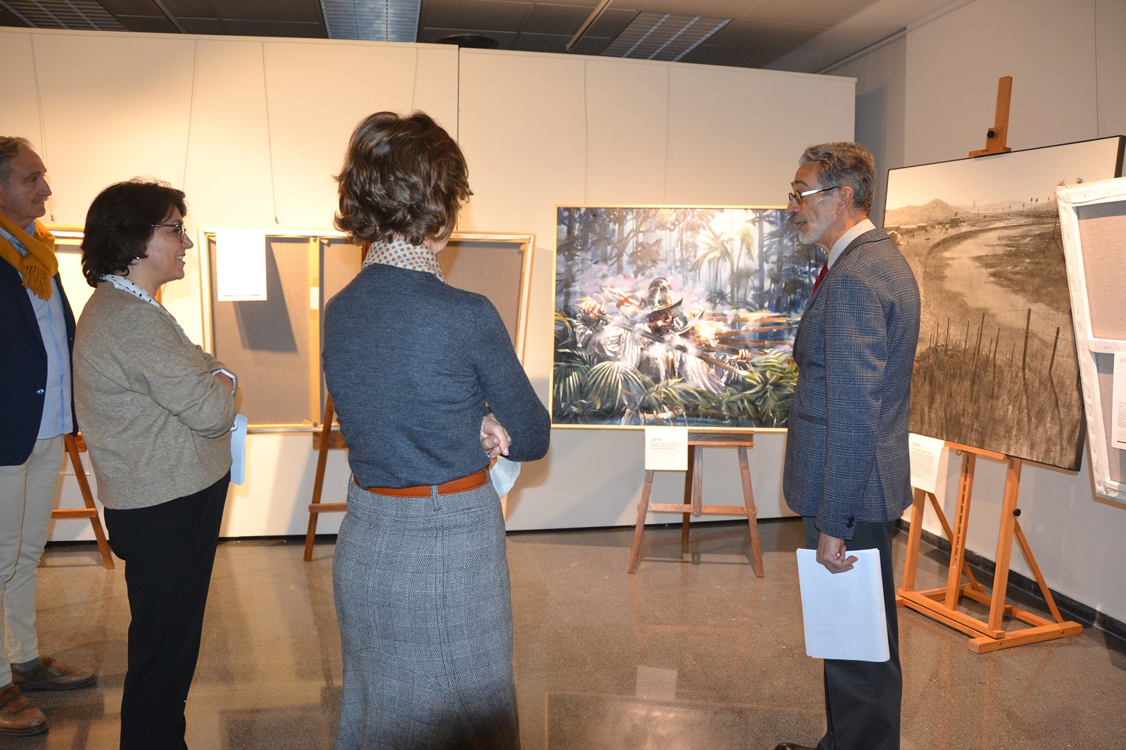 Deliberaciones categoría pintura Premios Ejército 2023