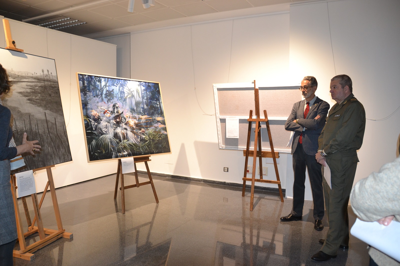 Deliberaciones categoría pintura Premios Ejército 2023