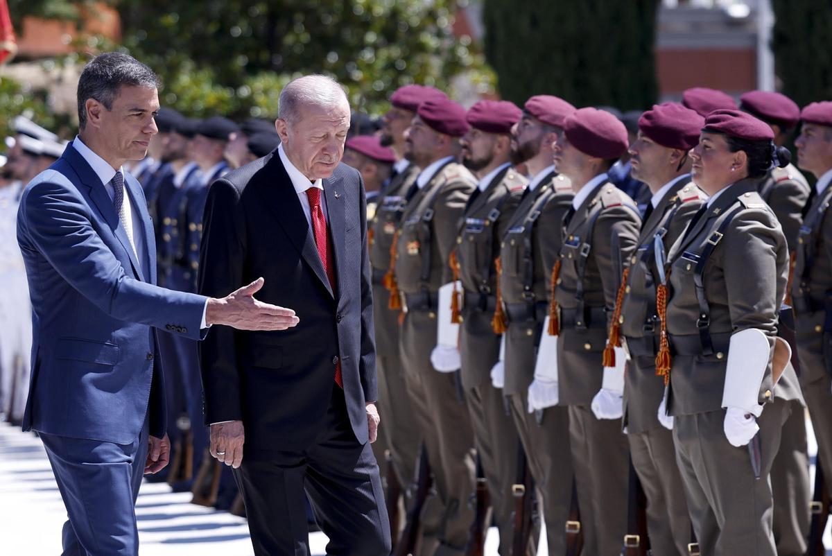 Honores Militares reunión de alto nivel España-Turquía