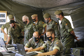 Visita JEMAD Puesto de Mando Grupo Táctico