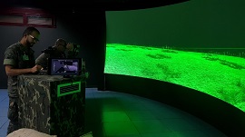 Simulador de artillería de campaña