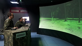 Simulador de artillería de campaña