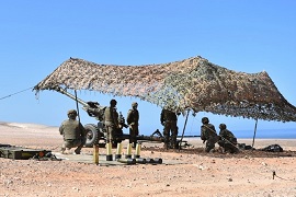 Instrucción y ejercicio de fuego real del RACA 93