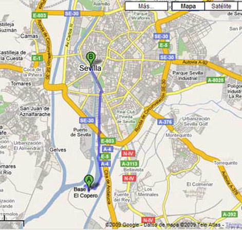 Mapa de Sevilla