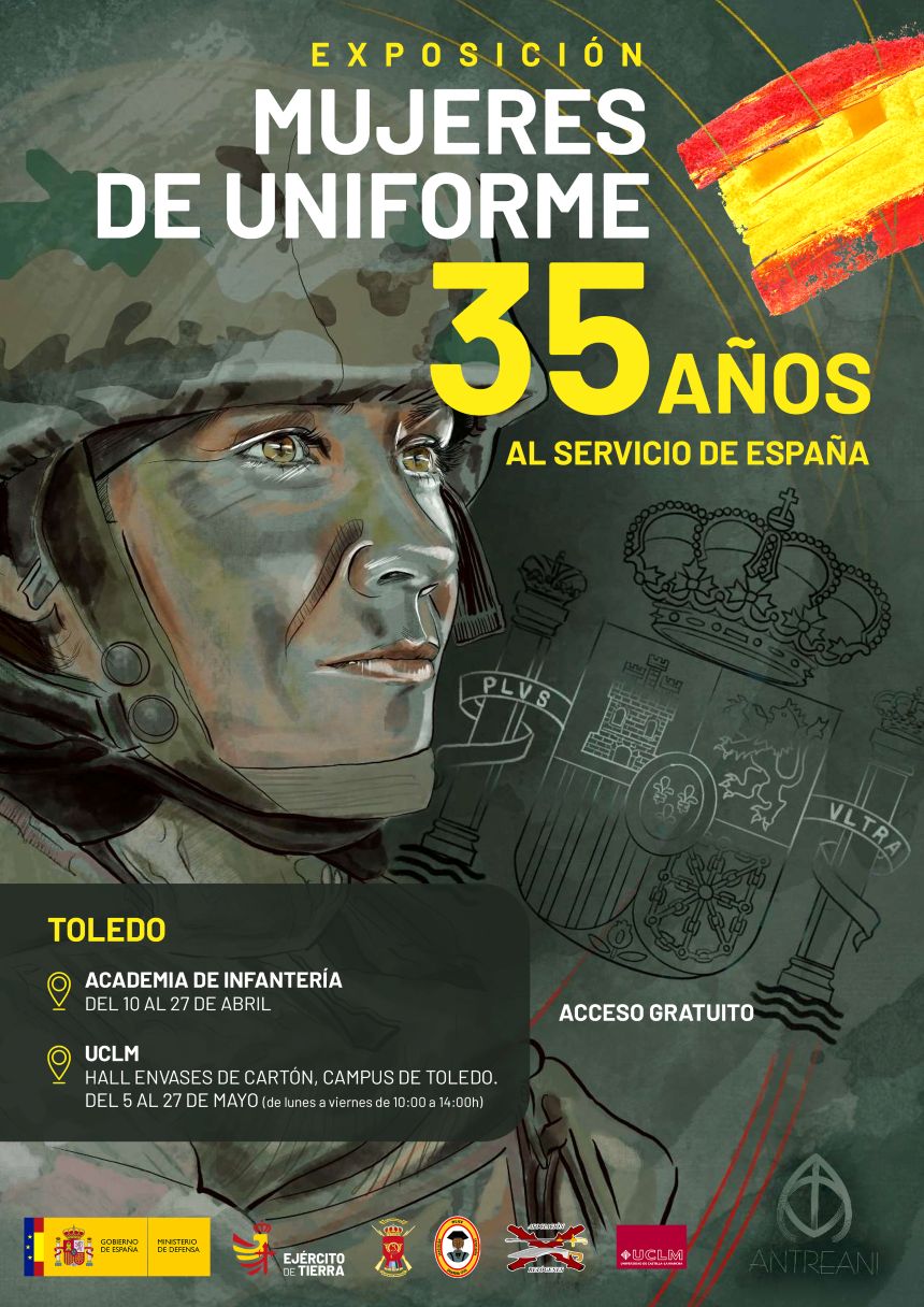 Cartel exposición Mujeres de Uniforme