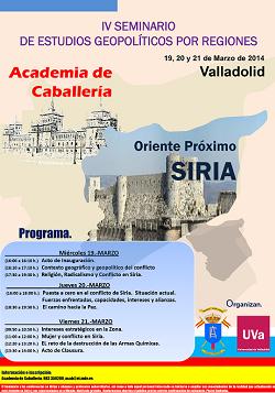 Cartel informativo del progama del Seminario