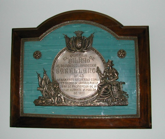 Placa Bilbao al Garellano - 1911