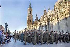 Formación en la Plaza del Pilar