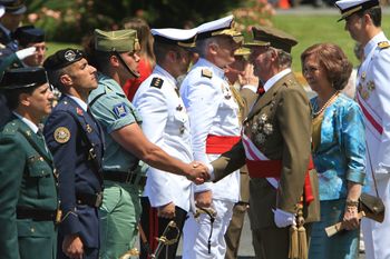 Sus Majestades los Reyes en el acto