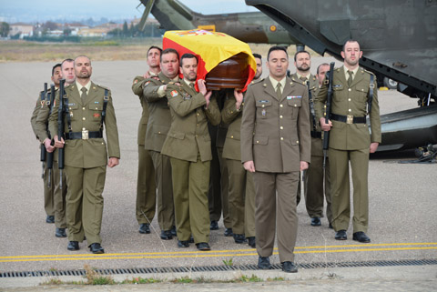 Recepción y funeral del cabo Francisco J. Soria