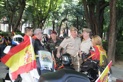 Marcha motera Ejército de Tierra 2015: "Con tu Ejército, con nuestra Bandera"