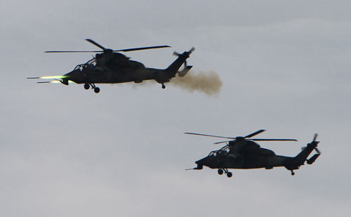 Ejercicio de Tiro. Helicóptero de Ataque Tigre