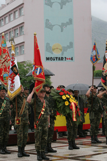 Conmemoración del final de la misión en Bosnia i Herzegovina