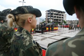 Conmemoración del final de la misión en Bosnia i Herzegovina