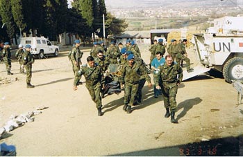 Conmemoración del final de la misión en Bosnia i Herzegovina. Unidades del Ejército