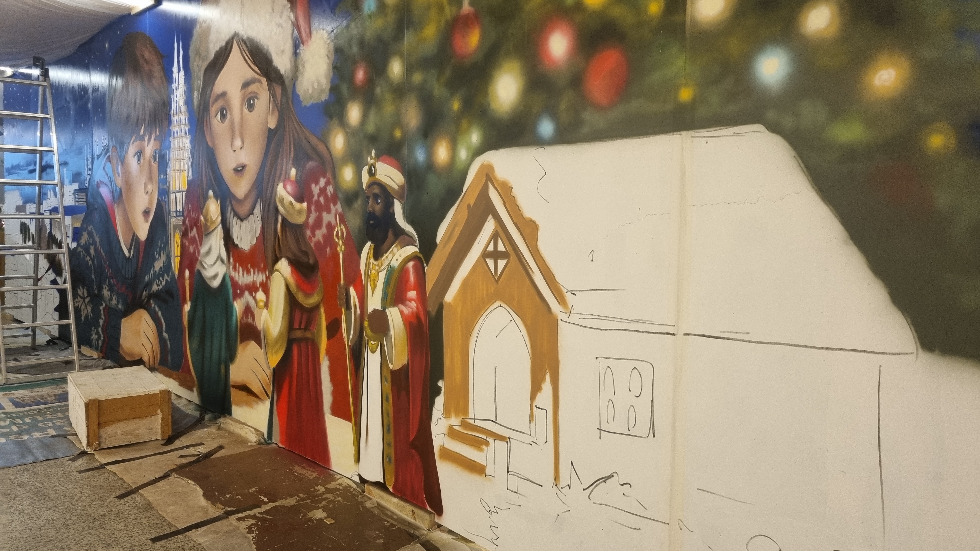 Montaje del belen 2025