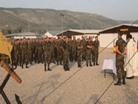 150 Infantes de Marina del Tercio Armada de san Fernando celebran el dia de Nuestra Señora del carmen (BIH)