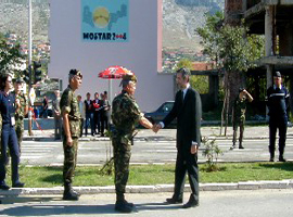 El contingente Español conmemora el día de la Hispanidad en MOSTAR (BiH)