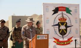 El jefe de la ASPFOR XXXI en el acto de relevo