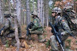 Patrulla en uno de los ejercicios